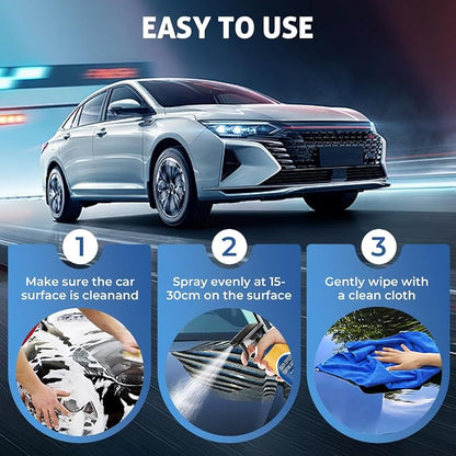 Advanced Car Quick-acting Coating Agent Spray, 2026 New Quick Effect Coating Agent for Car Paint Care Advanced Hydrophobic Nano Ceramic Wax for Vehicles Shine (3PCS)