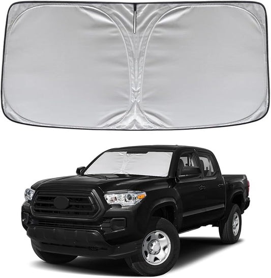 KAYZT Windshield Sun Shade for Toyota Tacoma 2016-2025 2026 Foldable Sunshade Front Window Custom Fit Accessories