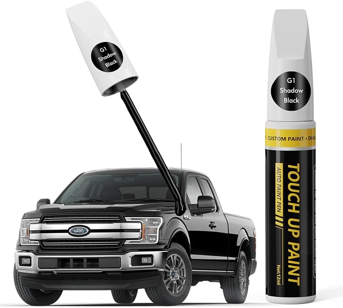 (Shadow Black (G1) Car Touch Up Paint for ford, Car Paint Scratch Repair Kit, 2 in 1 Premium Scratch Remover Pen with Exact Color-Matched
