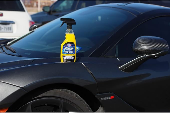 VP Racing Fuels VP Power 4 Pack Car Detailing Cleaning Kit, All-Purpose Cleaner, Spray Wax, Gloss Enhancer, Leather/Interior Spray, & Microfiber Cloth