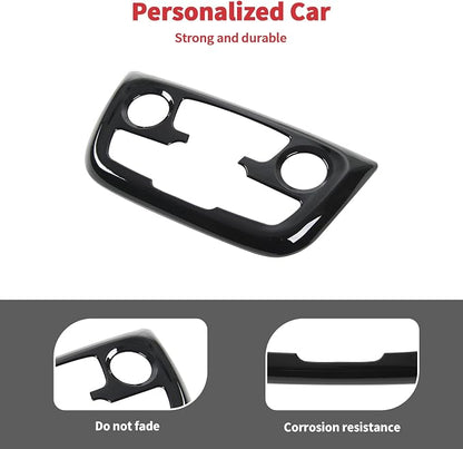 Linskip Climate Control Accent Trim Compatible with 2017 2018 2019 2020 2021 Jeep Compass, Control Panel Cover for Jeep Compass Interior Accessories(Gloss Black)
