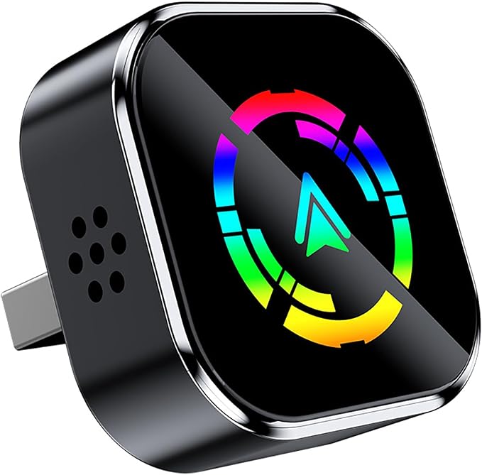 Wireless CarPlay Adapter for Motor Africa Twin 2020-2025 2026, Adapter USB Design Plug and Play Stable Connection Bluetooth Fast Connection Car Accessories,Black-B