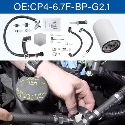 Disaster Prevention Bypass Kit Fit for 2011-2022 Ford Super Duty F-250 6.7L Diesel Replace Gen2.1 CP4.2