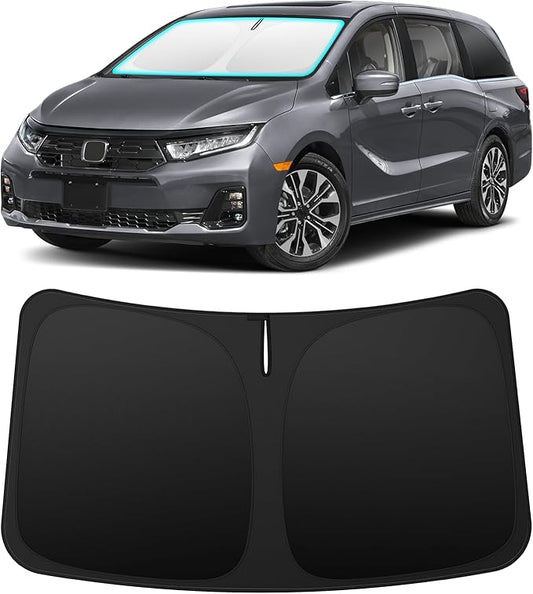 INSAUTO Custom Fit Windshield Sun Shade Accessories for Honda Odyssey 2018-2026, Foldable Front Window Sunshade, UV & Heat Reflector, Keeps Interior Cool, Includes Storage Bag