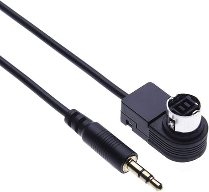 Aux Input Cable Adaptor, Stereos Alpine Aux Jack 3.5mm Converter for Alpine, JVC Stereo CDA 7998R, 9535R, 9830R, 9831R, 9833R, 9847R, 9851R, 9853R, 9855R, 9812RB, 9854R