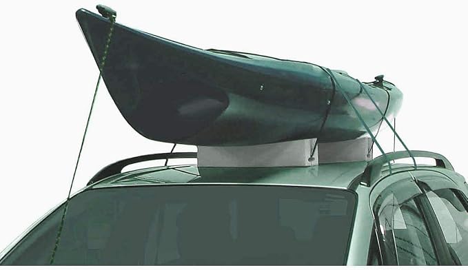 WOOWAVE Kayak Carrier Deluxe Carrier Kit Universal Soft Standard Foam Block for Roof Racks Car-Top Replacement with Tie-Downs, 12 inches