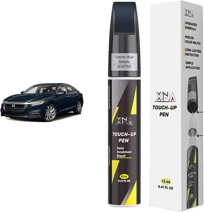 XNA Cosmic Blue Metallic(B-607M) for Honda Touch Up Paint, Car Scratch Remover for Nicks and Chips Repair, 2-In-1 Quick & Easy Fix Car Scratch Repair Kit with Exact Color-Matched