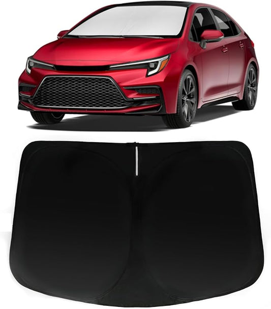 Windshield Sun Shade for Toyota Corolla 2020-2026, Car Front Window Sun Visor & Heat Shield | 240T Sunshade Protection Blocks UV Rays Keep Your Car Cooler