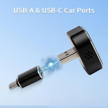 4-in-1 Wireless Adapter，Converts Wired CarPlay & Android Auto to Wireless, with Full iOS & Android Screen Mirroring, Universal Plug and Play USB Dongle for All Smartphones