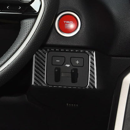 NVCNX Real Premium Carbon Fiber for Toyota Tundra 2022-2026 / Sequoia 2023-2026 2024 2025 Car Dash Trailer Brake Controller Panel Cover Interior Trim Accessories Thick Overlay Sticker Decal 1PC