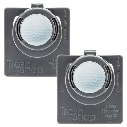 Reusable Bag Holders for Trash & Recycling | Eco-Friendly, Adhesive Clip System for Car, RV, Home, Travel, Boat | Recycled Plastic Golf - 2 Pack