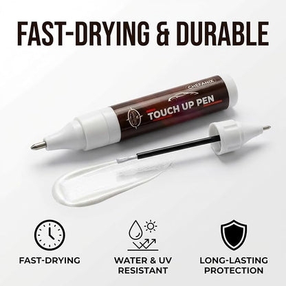 Blizzard Pearl Tricoat (070) Touch Up Paint Pen Compatible with Toyota - Exact Color Match, 2-in-1 Brush & Pen,Car Paint Scratch Repair Kit for RAV4/Camry/Corolla/Tacoma/Highlander/Sienna