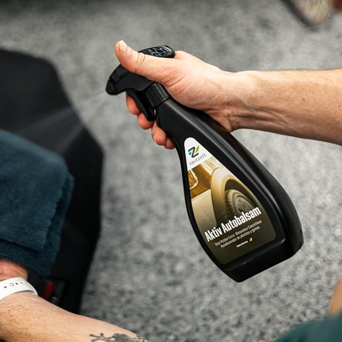 nextzett Vinyl-Rubber Extra "Aktiv Autobalsam" – Vinyl Cleaner, Rubber Trim Restorer, and Tire Protectant for Cars – 16.9 fl oz