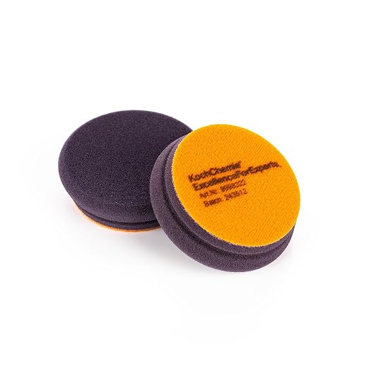 Koch-Chemie - One Cut Pad V2 - Medium Abrasive Pad for Removing Moderate Weathering & Scratches; Long-Lasting Compression Hardness; Contours Easily (76mm x 23mm)