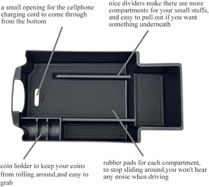 Center Console Organizer Compatible with 2014-2019 Mercedes-Benz Benz CLA-Class CLA45 AMG CLA250/2015-2020 GLA-Class GLA250 GLA45 AMG ABS Armrest Storage Tray Insert Box