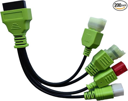 Motorbikes OBD Diagnostic Adapter Cable,4Pin+6Pin Male to OBD2 16Pin Female 4 in 1 EURO5 Motorcycle OBDII Connector