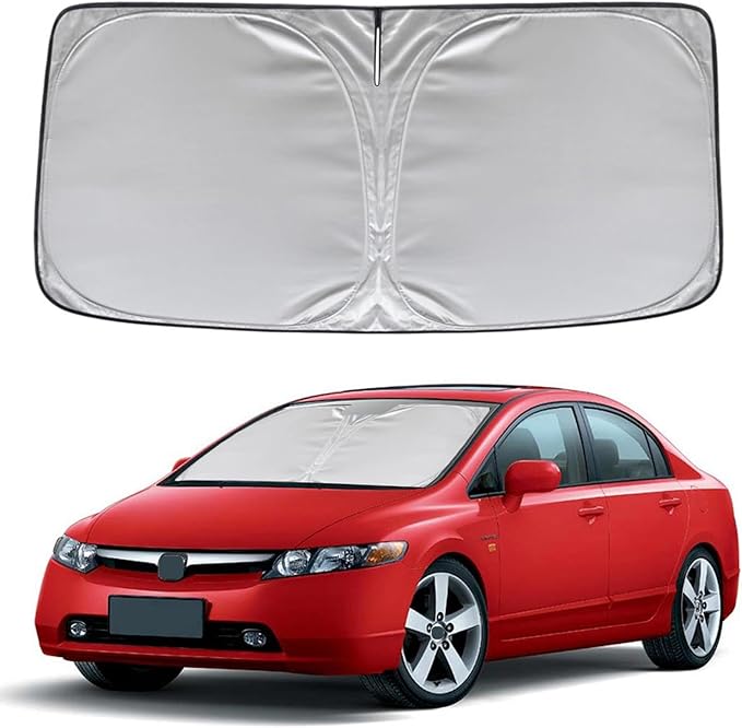 KAYZT Windshield Sun Shade for 2006-2011 Honda Civic Foldable Sunshade Front Window Custom Fit Car Accessories