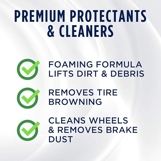 303 Products Wheel and Tire Cleaner - Cleans Both Wheels and Tires Effectively - Tough on Brake Dust - Removes Tire Browning - Foaming Formula, 24 fl. oz.