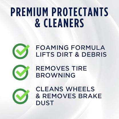 303 Products Wheel and Tire Cleaner - Cleans Both Wheels and Tires Effectively - Tough on Brake Dust - Removes Tire Browning - Foaming Formula, 24 fl. oz.