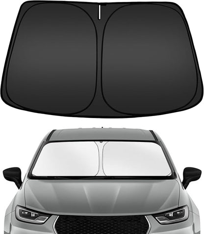 ARISMOTOR Windshield Sun Shade for Chrysler Pacifica Minivan 2017-2025 2026, Custom Fit Foldable Front Window Sunshade Sun Visor Protector, Block UV Rays Keep Your Car Cooler