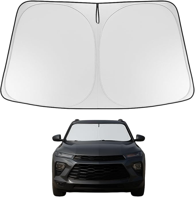 Proadsy Windshield Sun Shade for 2021-2025 2026 Chevrolet/Chevy Trailblazer Foldable Front Sunshade Protector Sun Visor Blocks UV Rays Keep Car Cooler