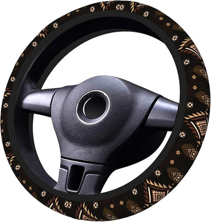 Southwest Pattern American West Steering Wheel Cover Anti-Slip,Sweat Absorption Universal 15 inch Steering Wheel Covers Cute car Accessories for Men Women