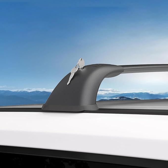 220lbs Lockable Roof Rack Cross Bars | Compatible with Toyota Highlander 2014-2019 XLE Limited & SE LE & LE Plus | Heavy Duty Aluminum Roof Rails Crossbars Rooftop Luggage Carrier
