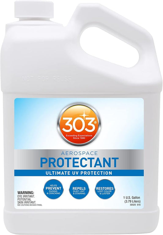 Provides UV protection while helping prevent fading, cracking, and discoloration.