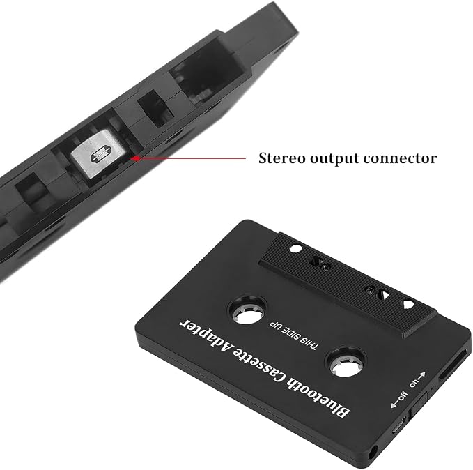 Cassette Bluetooth Adapter for Car, Wireless 5.1 Bluetooth Cassette Adapter, Wireless Cassette Receiver for Car