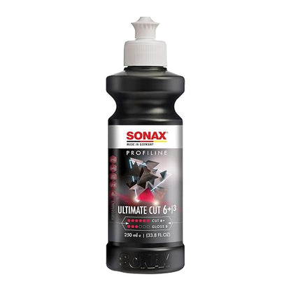 SONAX Ultimate Cut | Strong Abrasive Compound | Removes p1000 or Finer | Water Based Polish/Compound | Step 1 Compound | Removes Deep Scratches | Removes Sand Scratches | 250ml | 239141