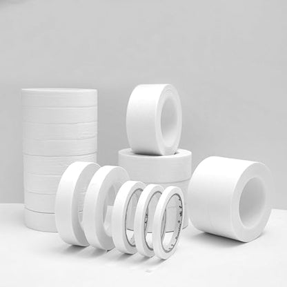 6 Rolls Fine Line Tape 1/16, 1/8, 1/5, 2/5, 1/2, 3/4 Inch x 55 Yard Fineline Masking Tape Painter Adhesive Automotive for DIY Car Auto Paint (White, Mixed Sizes)