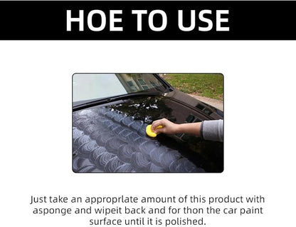 Titanium Ceramic Wax Cream for Cars – Advanced Car Coating & Polishing Wax, Strong Protection & Long-Lasting Shine, Waterless Spray Application, Safe for All Paint, Includes Microfiber Sponge