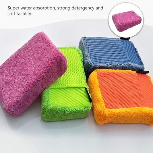 2pcs Absorbent Car Wash Sponge High Density Cleaning Glove for Car Care and Easy to Handle Auto Wash Supplies Selection
