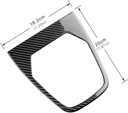 AIRSPEED Hard Carbon Fiber for Toyota GR86 Subaru BRZ 2021 2022 2023 2024 2025 Car Gear Shift Panel Cover Center Console Gearbox Panel Interior Trim Accessories, Black, Manual Transmission