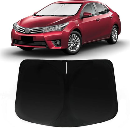 Windshield Sun Shade for Toyota Corolla 2009-2013, Car Front Window Sunshade with 240T Sun Visor Protector Blocks UV Rays Heat Sun Shield Accessories