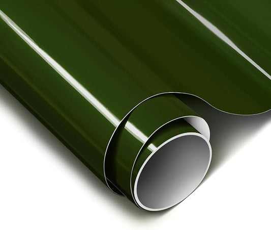 ColorFusion PPF by VViViD, Gloss Dark Olive Green Dry Apply PPF Vinyl Car Wrap Roll 20ft x 5ft