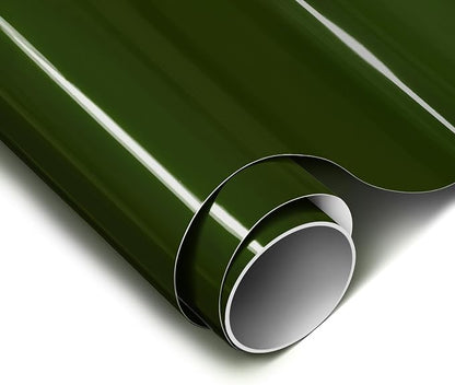 ColorFusion PPF by VViViD, Gloss Dark Olive Green Dry Apply PPF Vinyl Car Wrap Roll 10ft x 5ft
