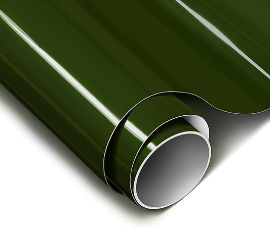 ColorFusion PPF by VViViD, Gloss Dark Olive Green Dry Apply PPF Vinyl Car Wrap Roll 6ft x 5ft