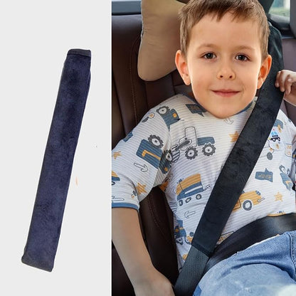 GUAN 2 Packs Car Seatbelt Covers Shoulder Super Soft Pad for Adults Kids Women & Men, Universal Seat Belt Cover for Handbag Camera Backpack Straps, Shoulder Pad Protector,Black,10.5in