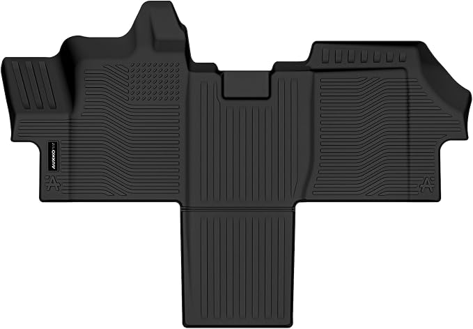 Auxko All Weather Floor Mats for 2018-2025 2026 Ram ProMaster 1500/2500/3500 TPE Rubber Liners Accessory for 2018-2025 2026 Ram ProMaster 1500/2500/3500 Odorless Anti-Slip Mats Black