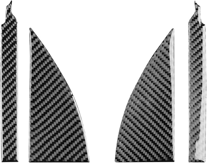 NVCNX Real Premium Carbon Fiber for Toyota 2nd Gen Tacoma Accessories 2005-2015 2006 2007 2008 2009 2010 2011 2012 2013 2014 Car Door Inner A Pillar Post Cover Interior Trim Sticker Decal 4PCs