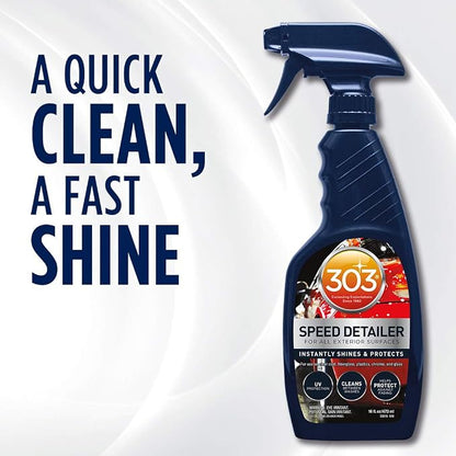 303 Products (30216-6PK) Products Automotive Speed Detailer - For All Exterior Surfaces - Instantly Shines And Protects - Cleans Between Washes - UV Protection, 16 fl oz 6 Pack