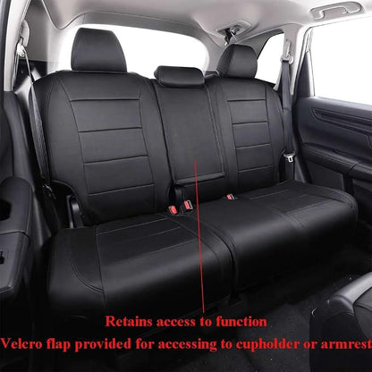 EKR CRV Seat Covers Custom Fit for Honda CRV 2017 2018 2019 2020 2021 2022, Car Seat Cover for Trucks SUV Full Set,Waterproof Car Seat Cushion, Neoprene (Black)