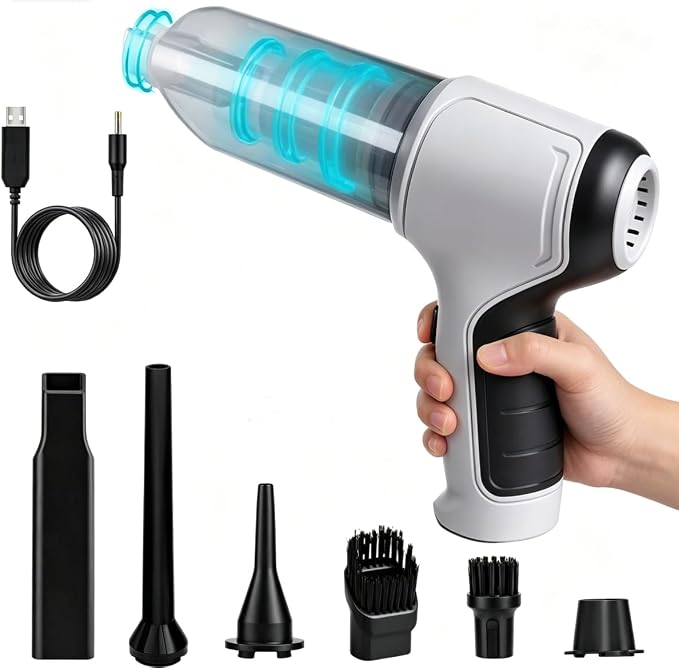 Cordless Handheld Vacuum Cleaner, Portable Rechargeable Mini Vacuum, Powerful Suction Hand Held Vacuum for Car Home Office Pet Hair Dust Cleaning