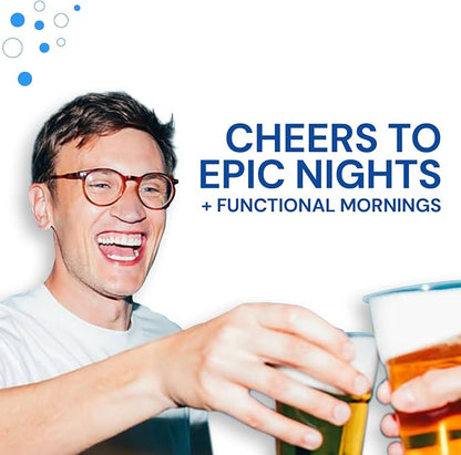 Blowfish for Hangovers - Fast Hangover Relief in 15 Minutes | FDA-Recognized Formulation | Headache Relief, Energy, and Hydration in One Step