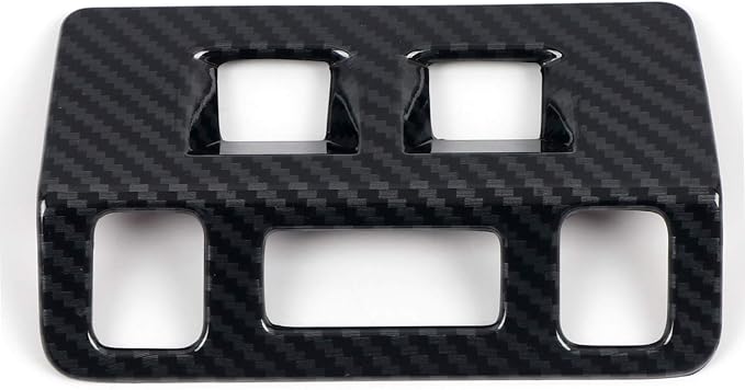 HIGH FLYING Carbon Fiber Grain Car Interior Accessories Dashboard Console Head Light Switch Cover Trim Kit ABS 1PC for Subaru WRX STI 2015-2021, XV Crosstrek 13-17