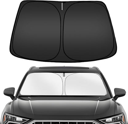 ARISMOTOR Windshield Sun Shade for Audi Q3 2019-2025 2026, Custom Fit Foldable Front Window Sunshade Sun Visor Protector, Block UV Rays Keep Your Car Cooler