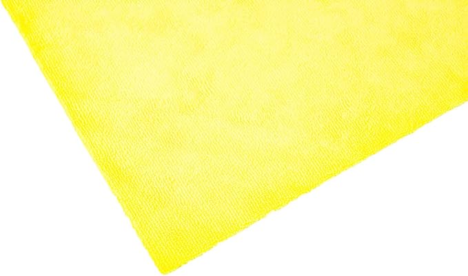 The Rag Company - Edgeless 300 - Microfiber Detailing Towels, Perfect for Removing Polishes, Sealants, and Glaze; Great for Interior Cleaning and Dirty Jobs; 300GSM, 16in x 16in, Yellow (10-Pack)