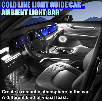 ZIMISI EL Wire Car Interior LED Strip Lights, 5V 16FT Neon Light Strip with Sewing Edge, USB Electroluminescent Car Interior Lights with Fuse Protection, Vehicle Ambient Lighting Decorations (White)