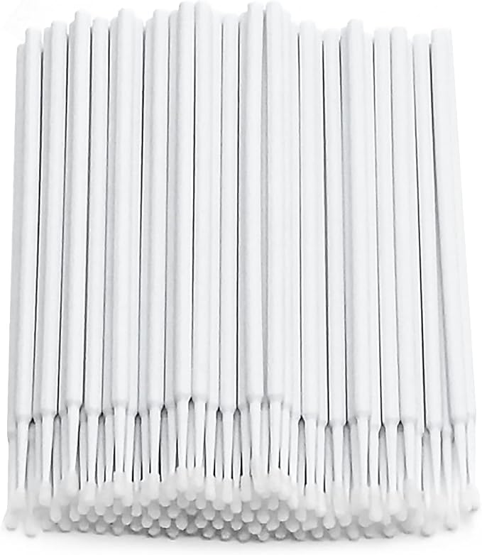 Saihisday Automotive Micro Brush Set - 100PCS 1.2MM Precision Applicators for Car Scratch Repair & Crafts (Non-Chemical Tools)